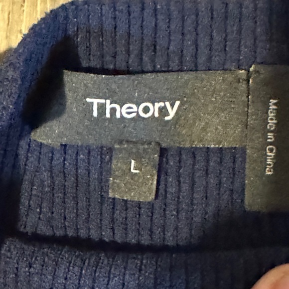 Theory Navy Ribbed Top - Picture 4 of 4